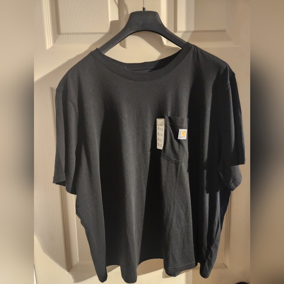 Carhartt Tops - Women's Loose Fit Cropped Carhartt T Shirt Size Xl Black